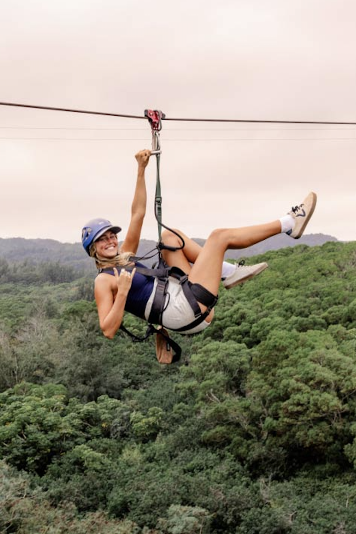 ジップライン体験＋ノースショア自由散策ツアー